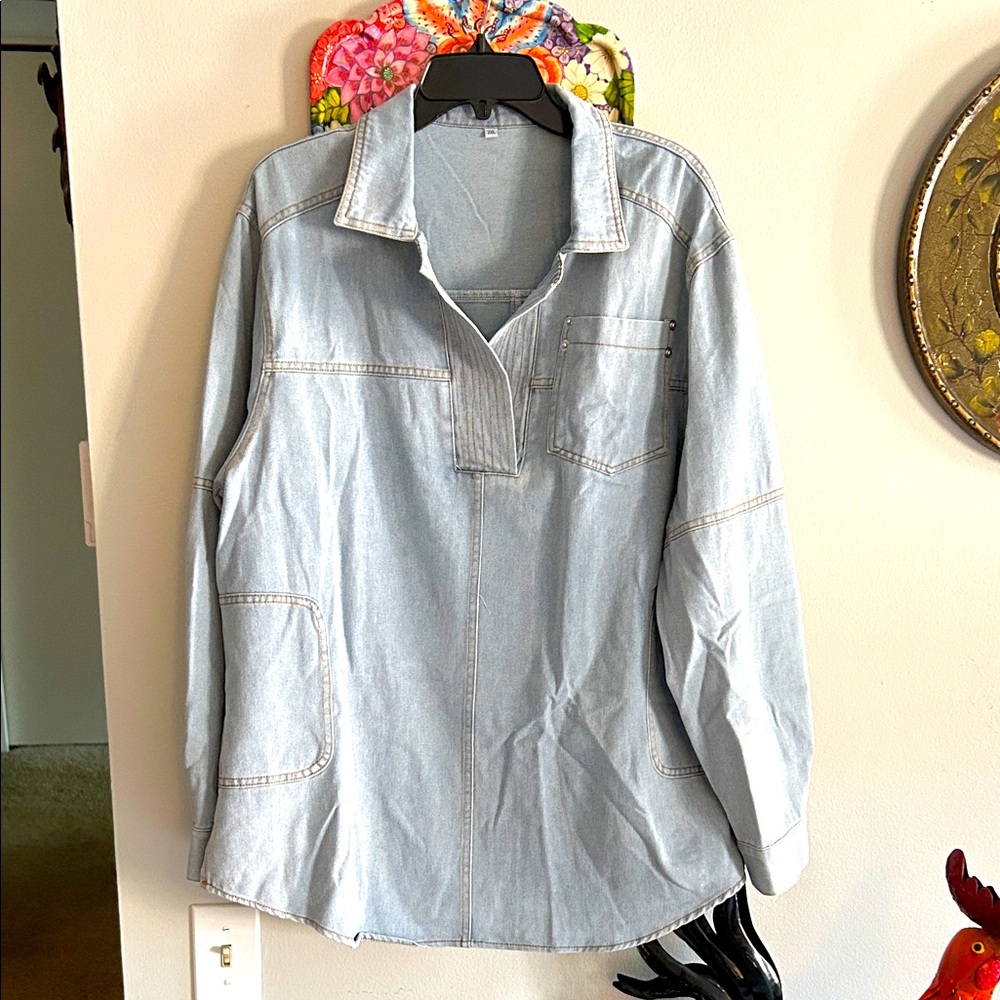 Light Blue Denim Shirt